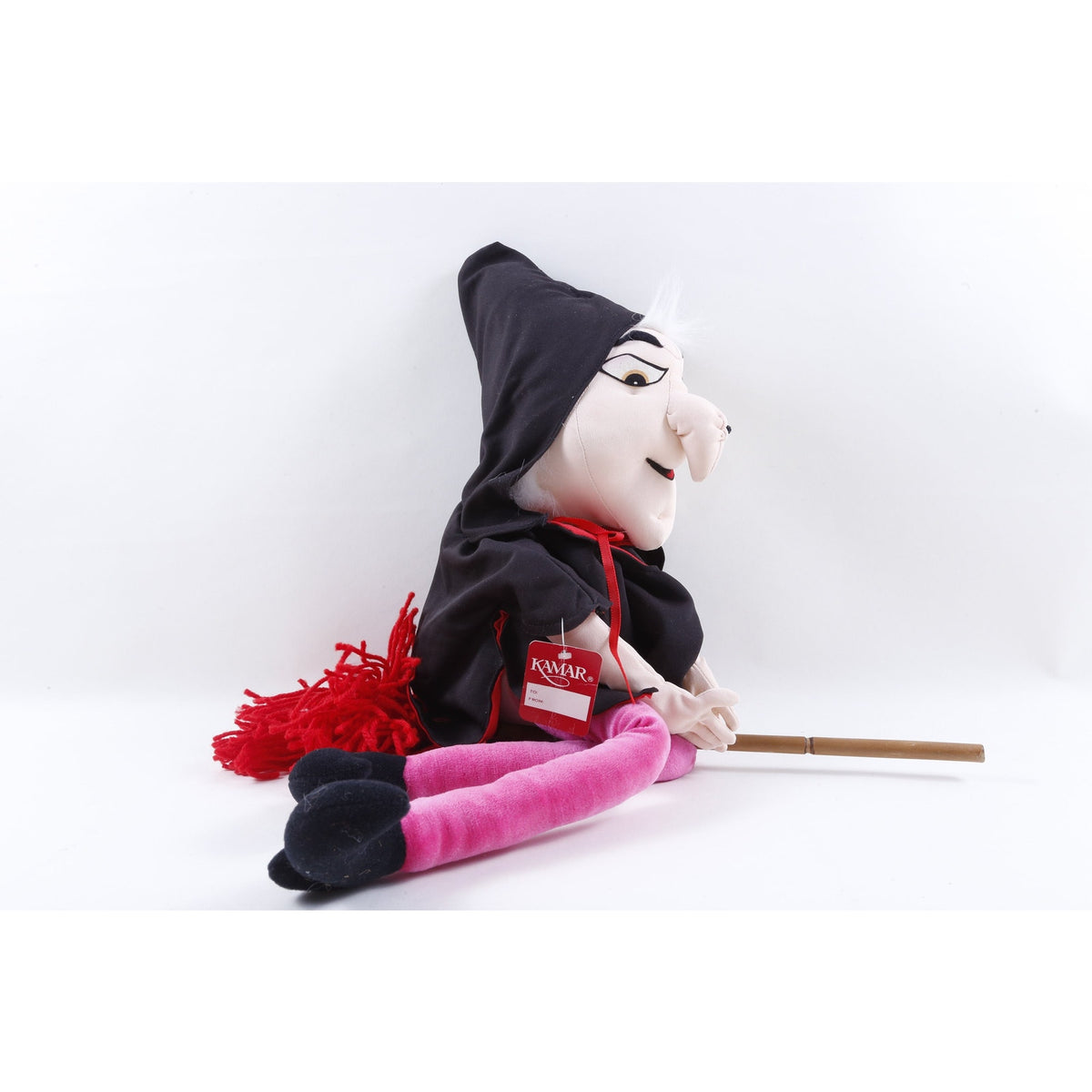 Kamar Rare Sales Sample OOAK Goolash Witch Halloween 0024 Soft Plush Toy Black Costume Broom ~ 927