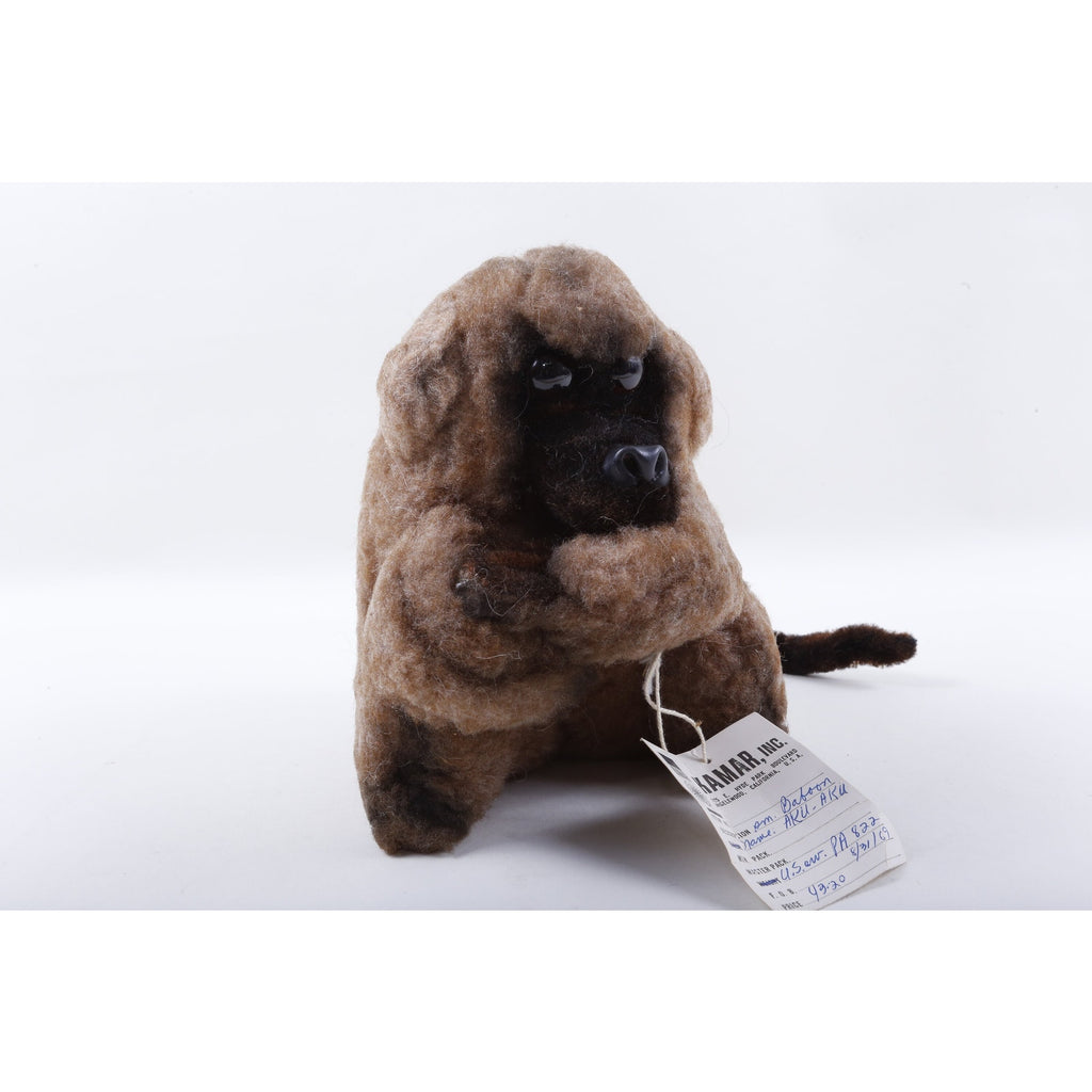 Kamar, Rare, Early Employee Sample, OOAK, hand made, Baboon, Brown, Monkey, 1969, 4320, Soft, Plush - 212