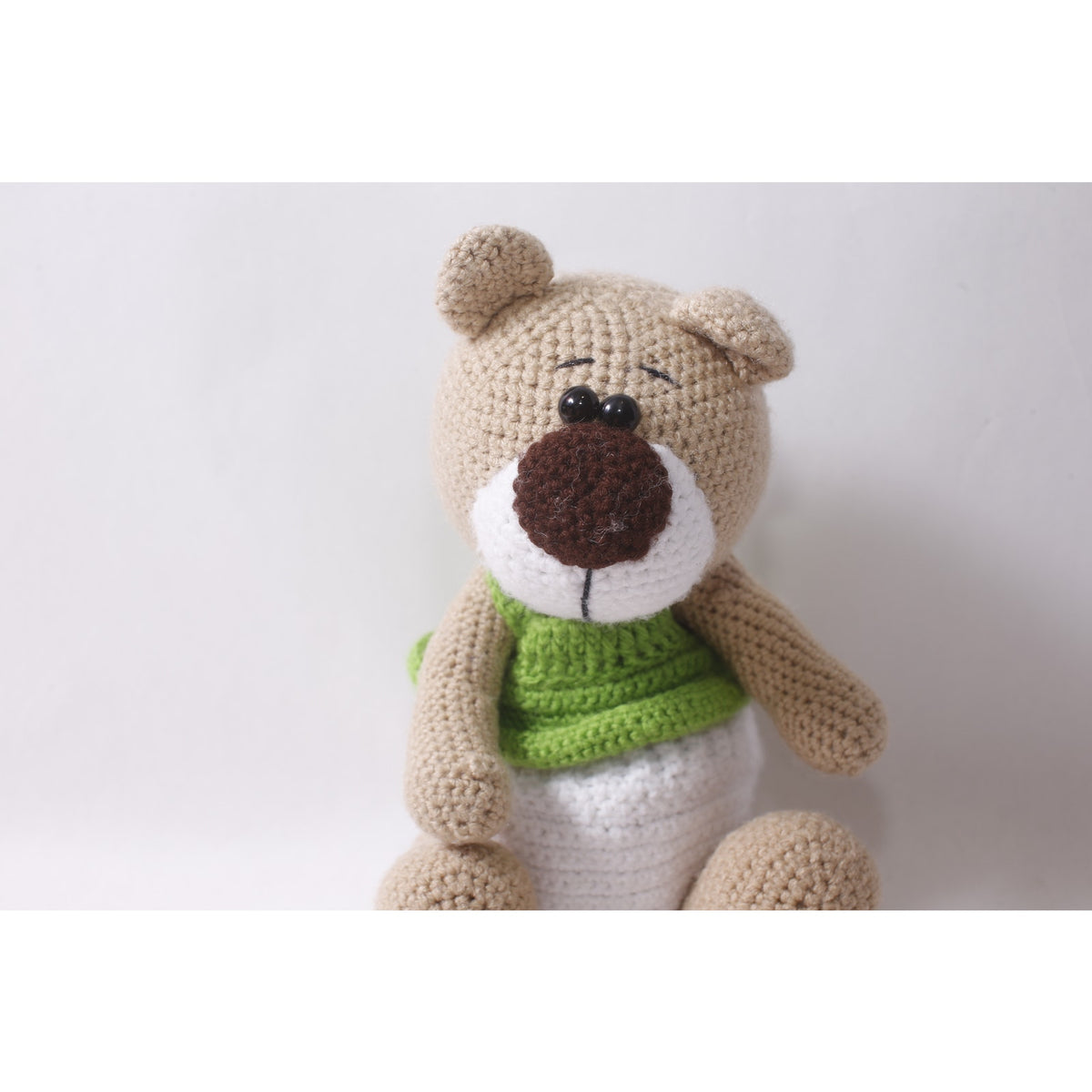 Crochet Plush Teddy Bear Amigurumi 11" Toy Stuffed Animal ~ 260718-GW 407
