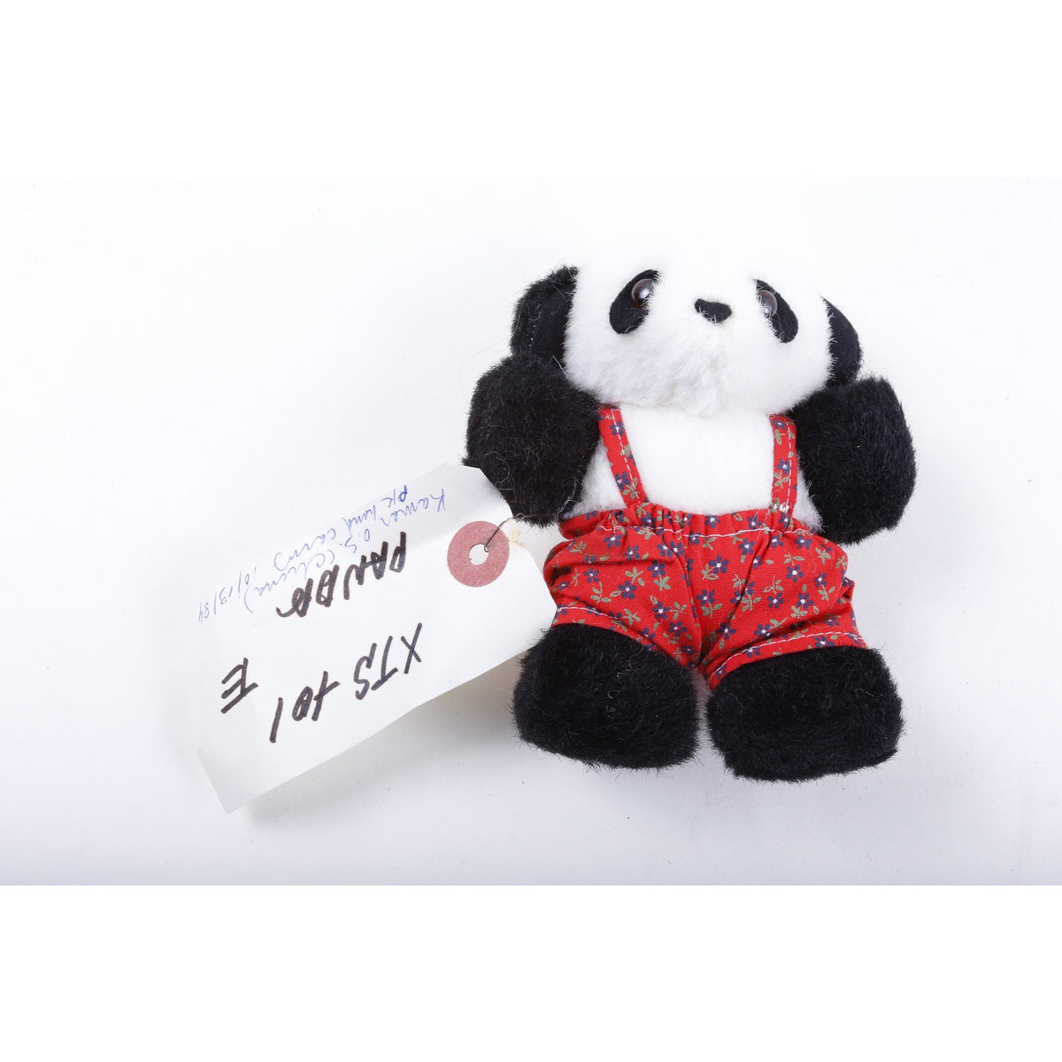 PK Kamar Rare Prototype Employee SampleCute Panda 1984 Red Pants Soft Plush Toy - 184