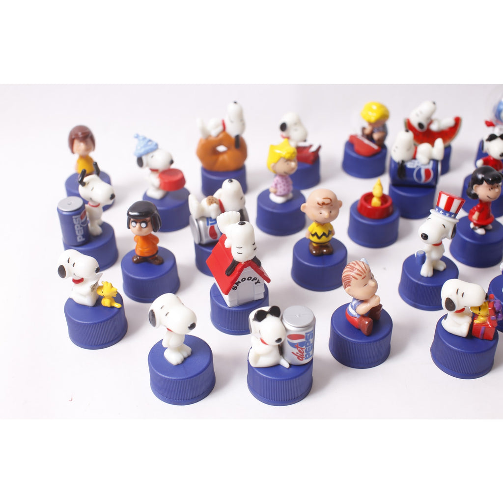 Japan Exclusive 2004 Pepsi Peanuts Bottle Cap Collection PVC Figure Lot Vintage ~ 260710-WH 1384