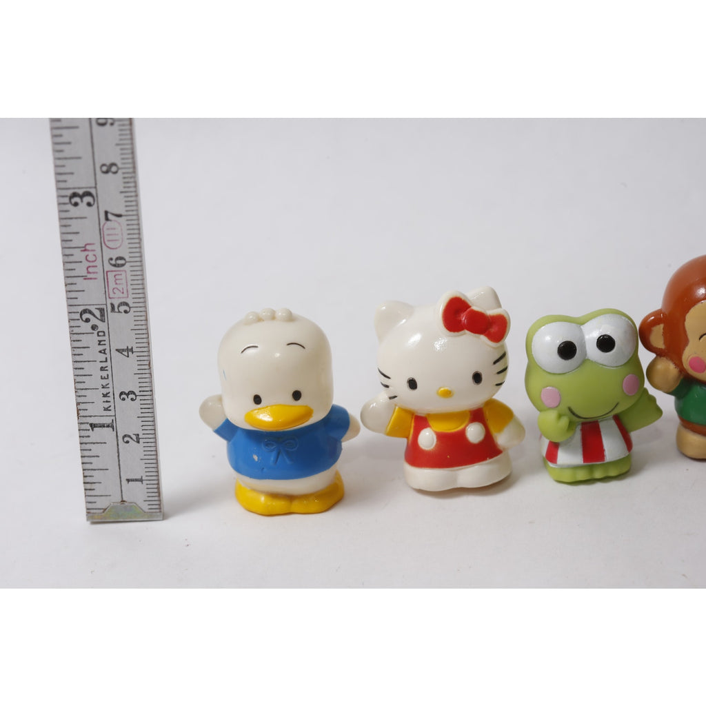 1990s Sanrio Sofubi Lot Pekkle Hello Kitty Keroppi Monkichi ~ 260826-WH 1252