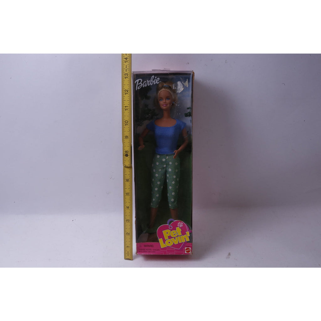 Mattel, Barbie, Pet Lovin', Doll, Blonde Hair, Blue Top, Green Floral Pants, Doll Clothing, Toy, Vintage, Collectible, ~ M-25-08