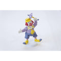 Clown with an Umbrella, PVC Figure, Purple Costume, Yellow Hat and Tie, Yellow Shoes, Toy, Vintage, Collectible, ~ WH-06 1263