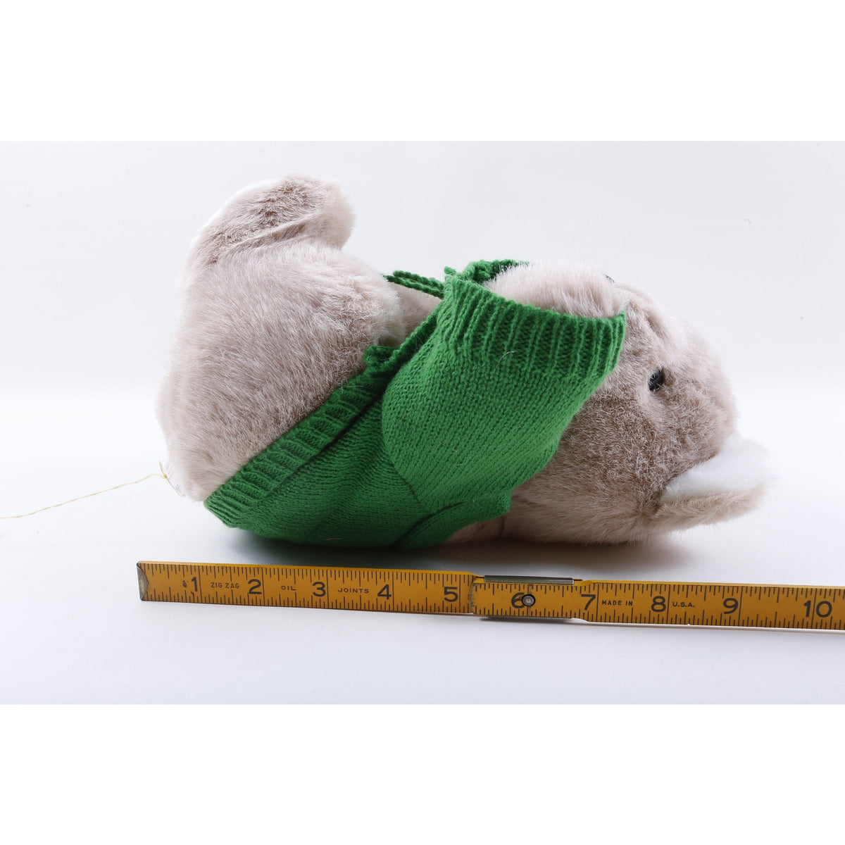 Kamar, Rare, Prototype, Sample, Teddy Bear, Green Sweater, 1985, 5211, Soft, Plush ~ 625