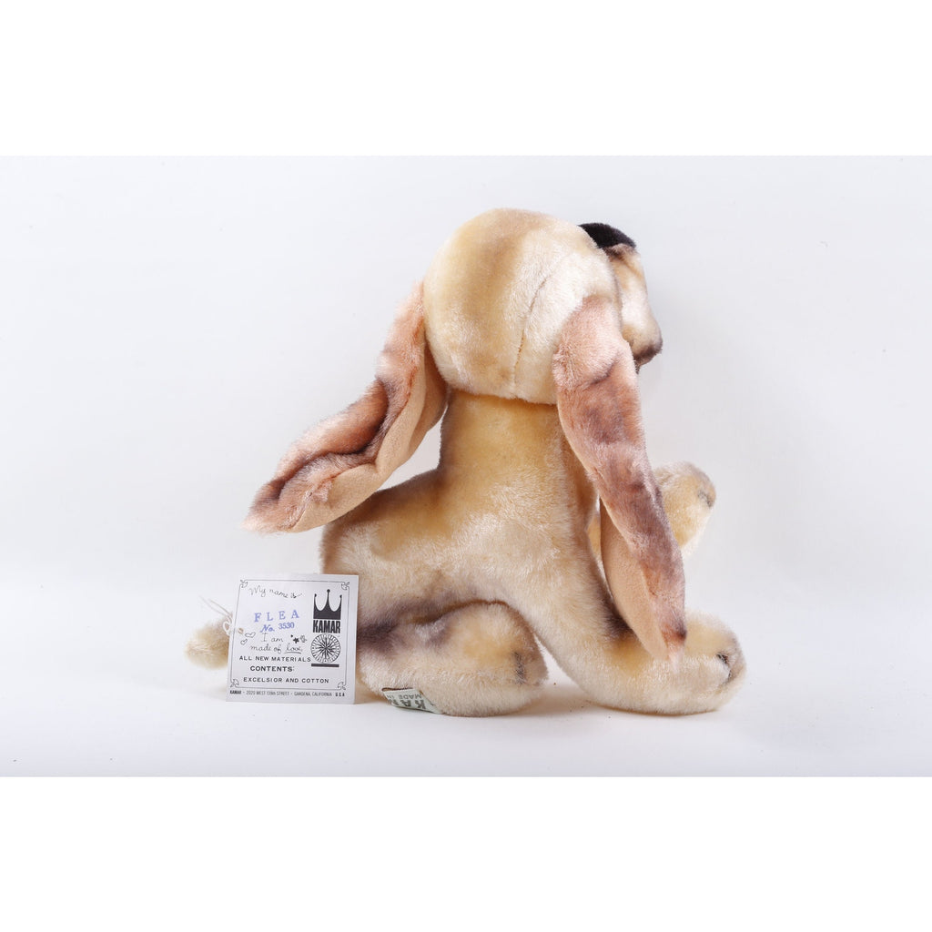 Brown Dog Kamar, Rare, Production Sample, Flea, Brown, Puppy, Long Ears, Long Nose, Soft, Plush, Doll, Animal, Vintage, ~ 20-06-199