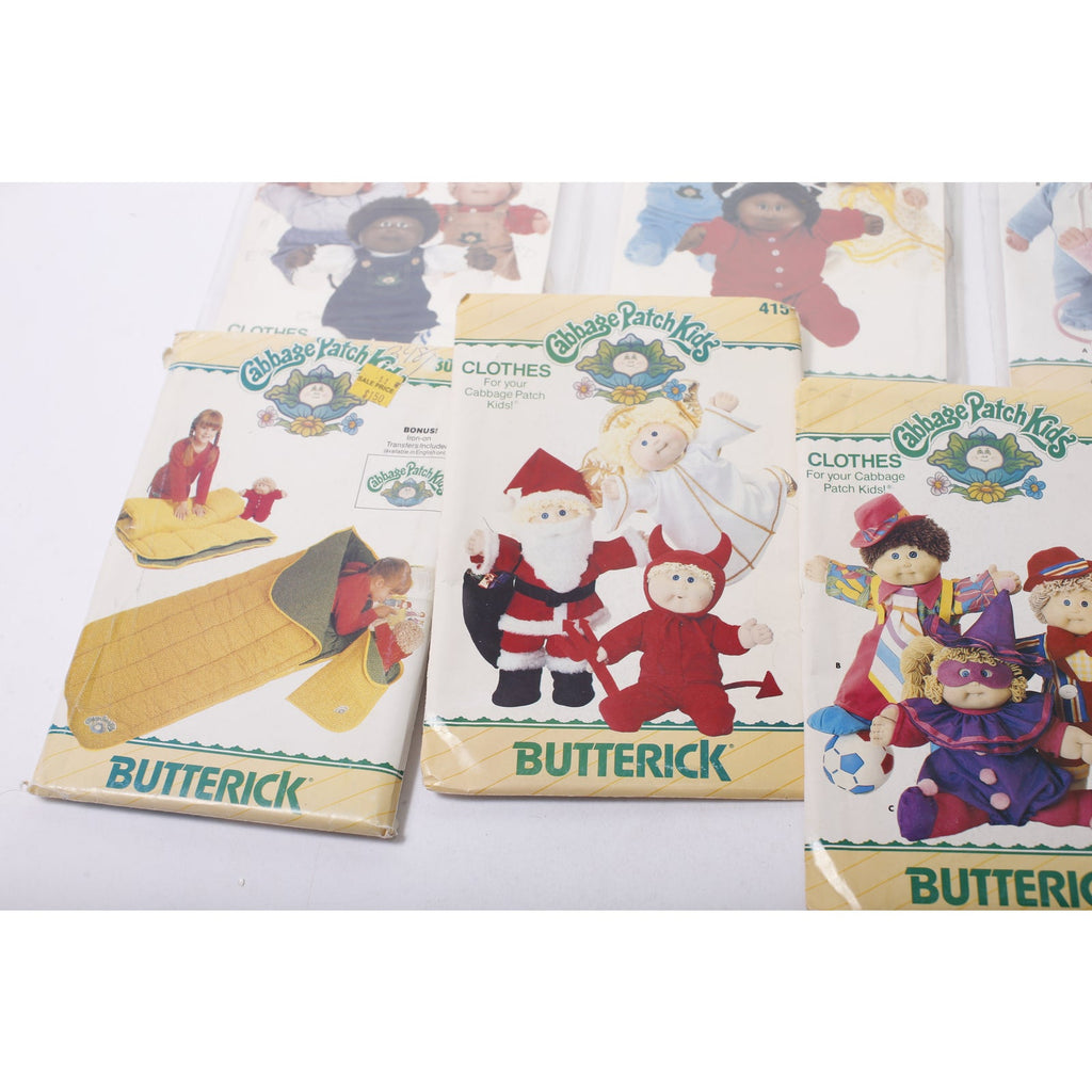 Cabbage Patch Kids, Doll Clothes Kit, Set of 7, Butterick, Sewing, Craft Project, Vintage, ~ 260128-WH 926