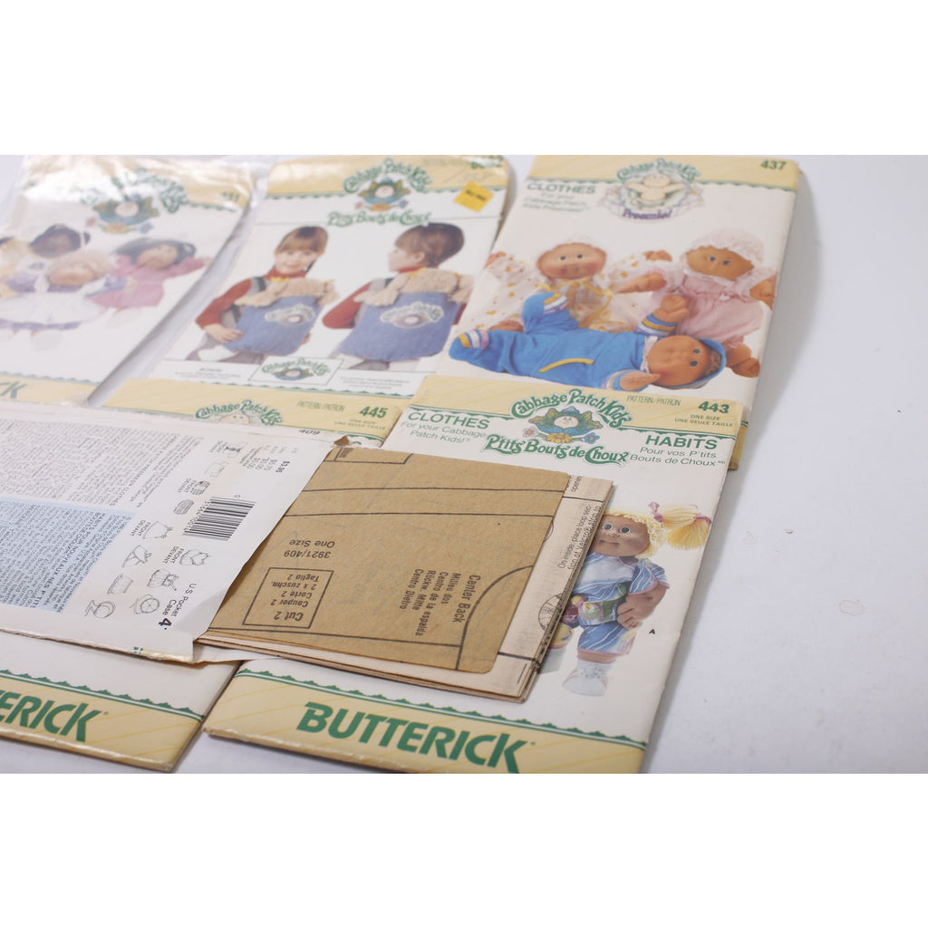 Cabbage Patch Kids, Doll Clothes Kit, Set of 6, Butterick, Sewing, Craft Project, Vintage, ~ 260128-WH 925