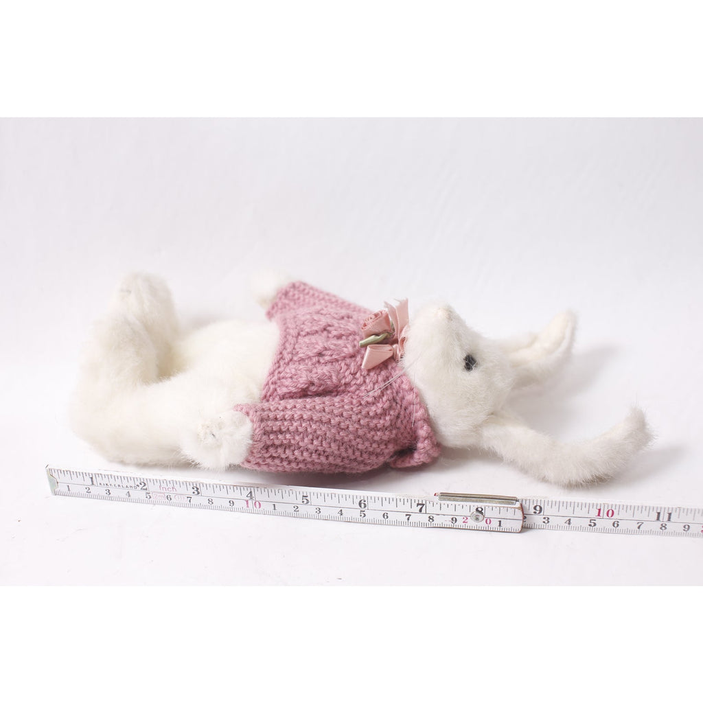 Boyds Bears Hedy Hare White Plush in Pink Sweater ~ 260427-WH M-17-08