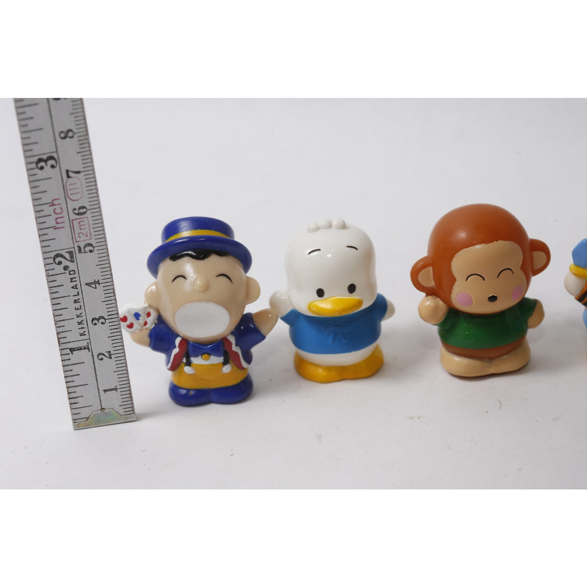 1990s Sanrio Sofubi Lot Tabo Pekkle Monkichi ~ 260902-WH 1134