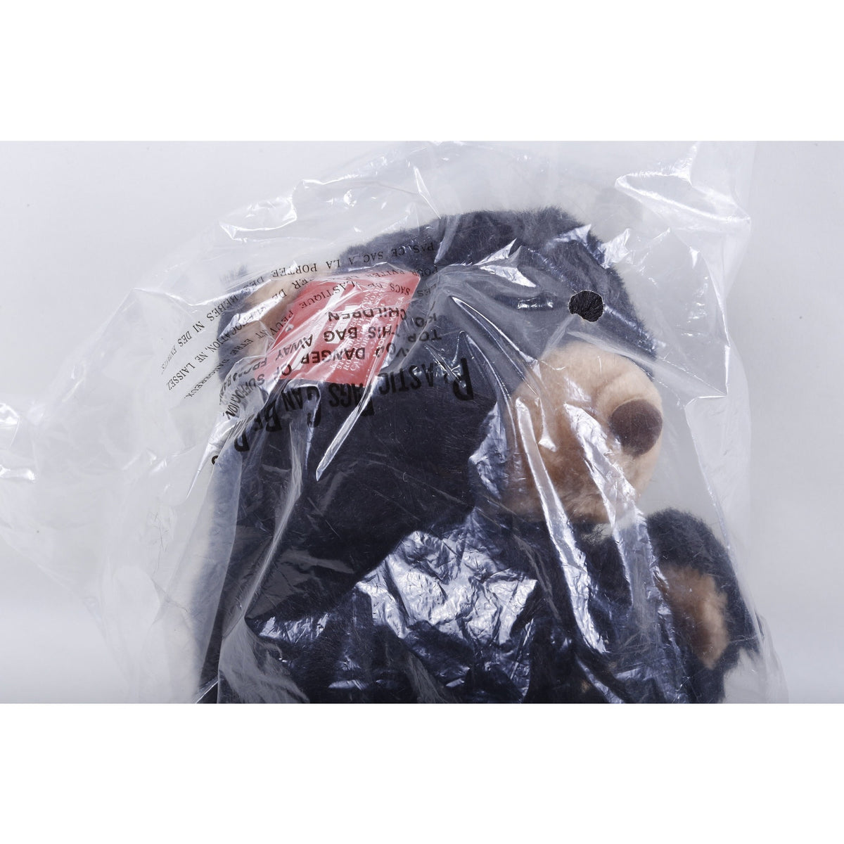 Kamar, Rare, Prototype, Sample, Boswell In Bag Black, Bear, Style 7210, Soft, Plush, Doll, Stuffed Animal 20-01-161