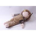 Woodrow the Fishing Boy, Plush Doll with Pole and Fish, 12 inches, 1982, Applause, Vintage, Collectible, ~ 241003-DIAF 1298