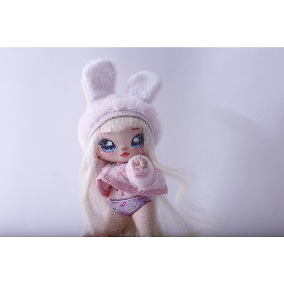 Na! Na! Na!, Aubrey Heart, Surprise Doll, Pink Top, Rabbit Hat, Long Blonde Hair, Big Eyes, Big Head, Poseable, Collectible, ~ 240129-WH 787