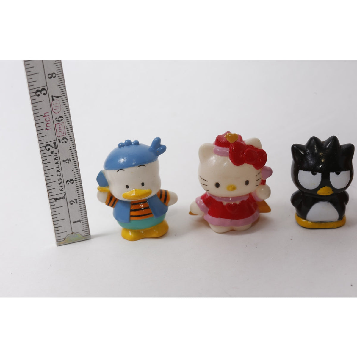 1990s Sanrio Sofubi Lot Pekkle Hello Kitty Badtz-Maru Monkichi ~ 260826-WH 1308