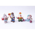 Ganz Wrinkles, Dogs, PVC, Figures, Cupid, Clown, Gymnast, Cowboy, Painted, Dressed Animals, Toy, Vintage, Collectible, ~ 20-01-1123