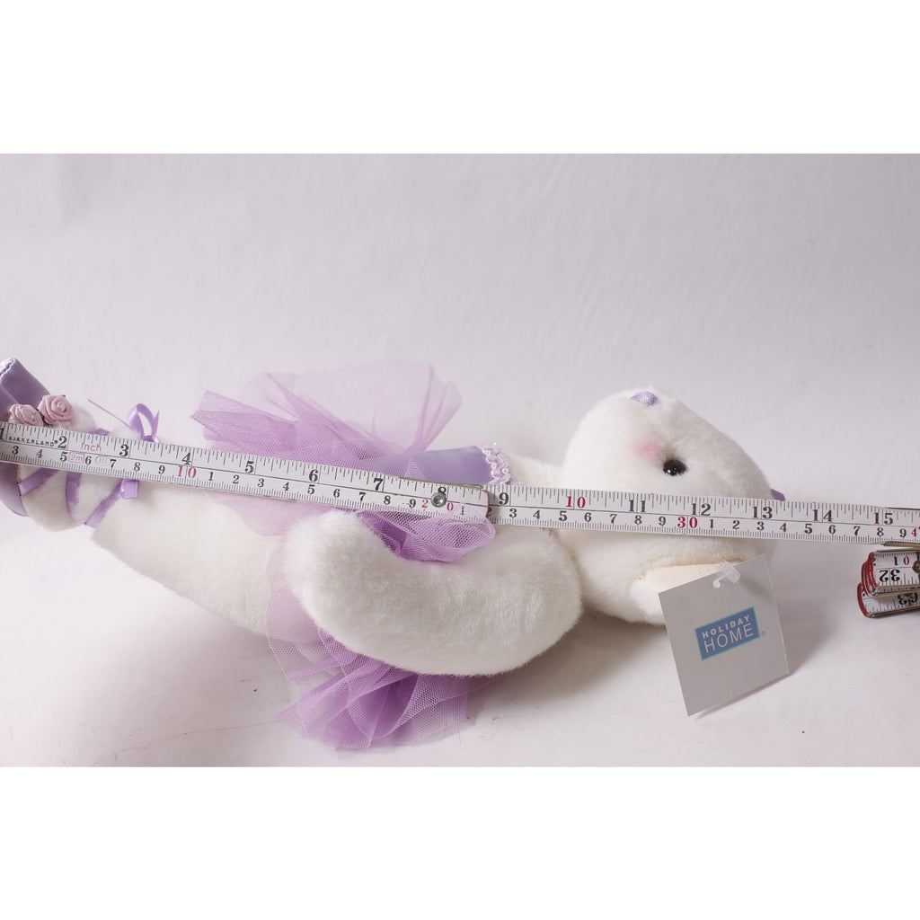 1996 Ganz Amanda Bear Ballerina Plush wearing Purple Tutu and Pointe Shoes ~ 260325-WH 1037
