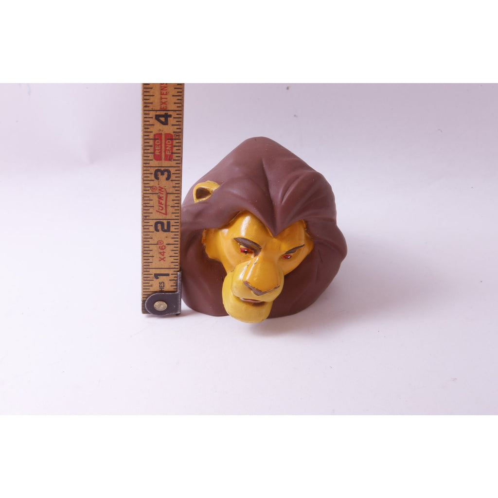 Lid cover Disney, The Lion King, Mufasa, Head, 3", PVC Figure, Painted, Cartoon, Animal, Toy, Vintage, Collectible, ~ 20-17-587
