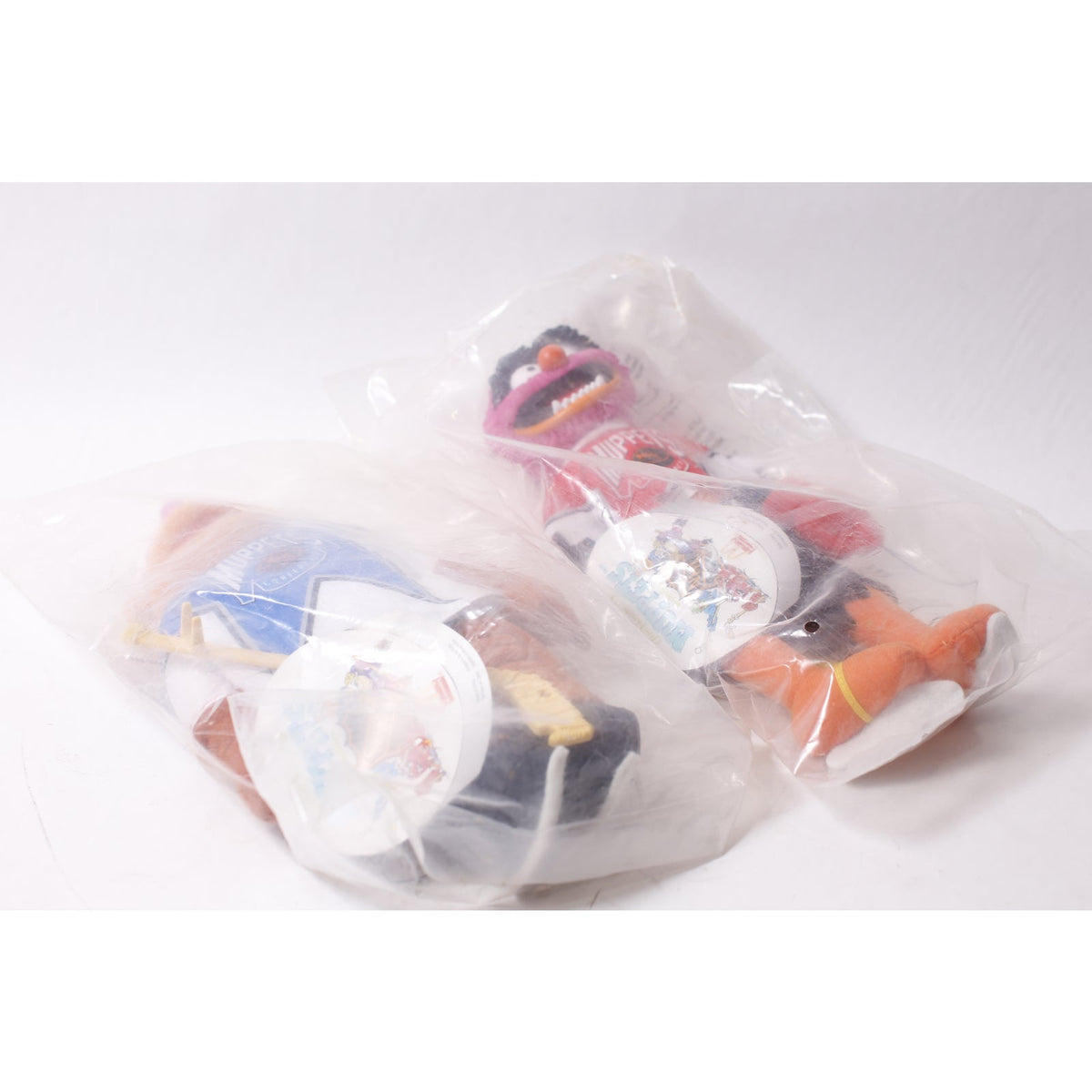 McDonald's NHL All Star Muppets Fozzie and Animal Plush Toy Lot Hockey Collectible ~ 260212-WH 976