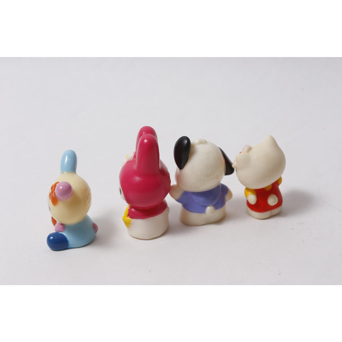 1990s Sanrio Sofubi Lot Usahana My Melody Pochacco Hello Kitty ~ 260826-WH 1320