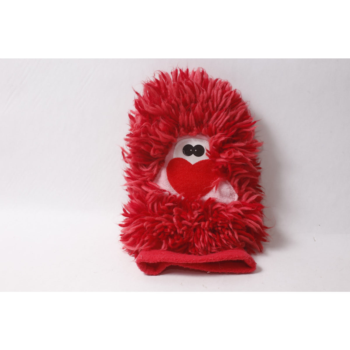 70s 80s Golf Head Cover Funny Red Furry Monster Plush Hand Puppet 11" Toy ~ 260907-WH 1136