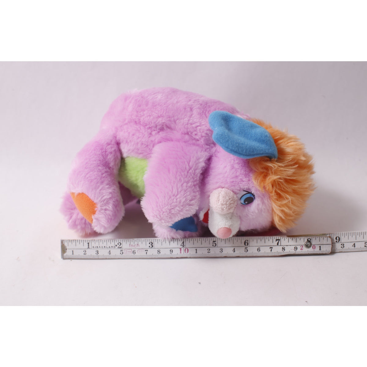 Japanese 2008 Popples Pancake Plush Ball-shaped Stuffed Animal ~ 260730-WH 463