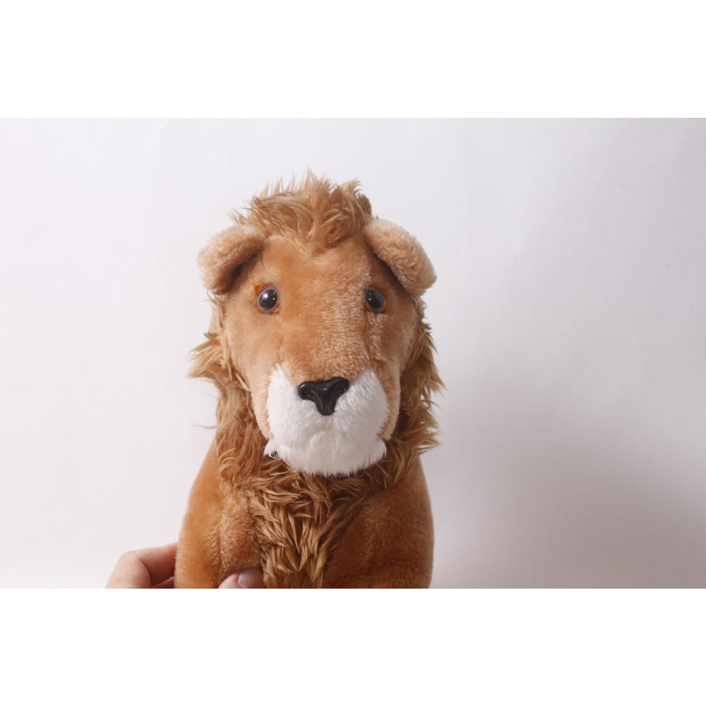 1970s Dakin Lion Plush 11" Sitting Vintage Stuffed Animal ~ 260718-DISH 24