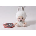 Sekiguchi Monchhichi White Bunny Plush Keychain Japan Collectible ~ 260710-WH 1392