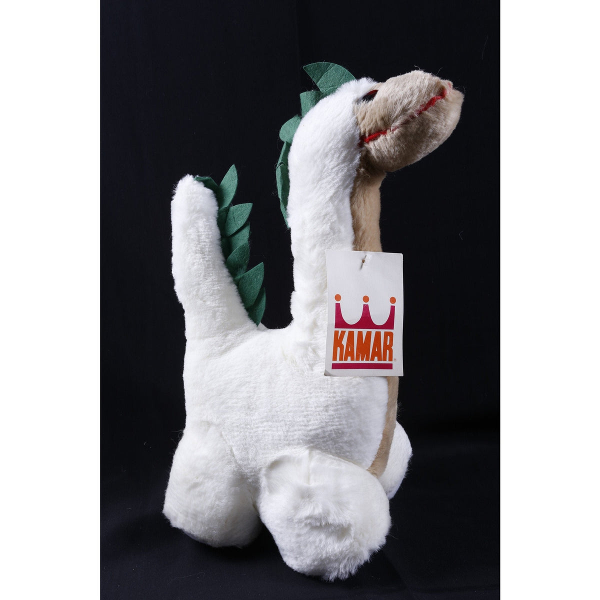 Kamar, Rare, Prototype, Sample, OOAK, hand made, Dinah, Dinosaur, Style 4577, White Green, Plush, Doll, ~ 20-34-1209