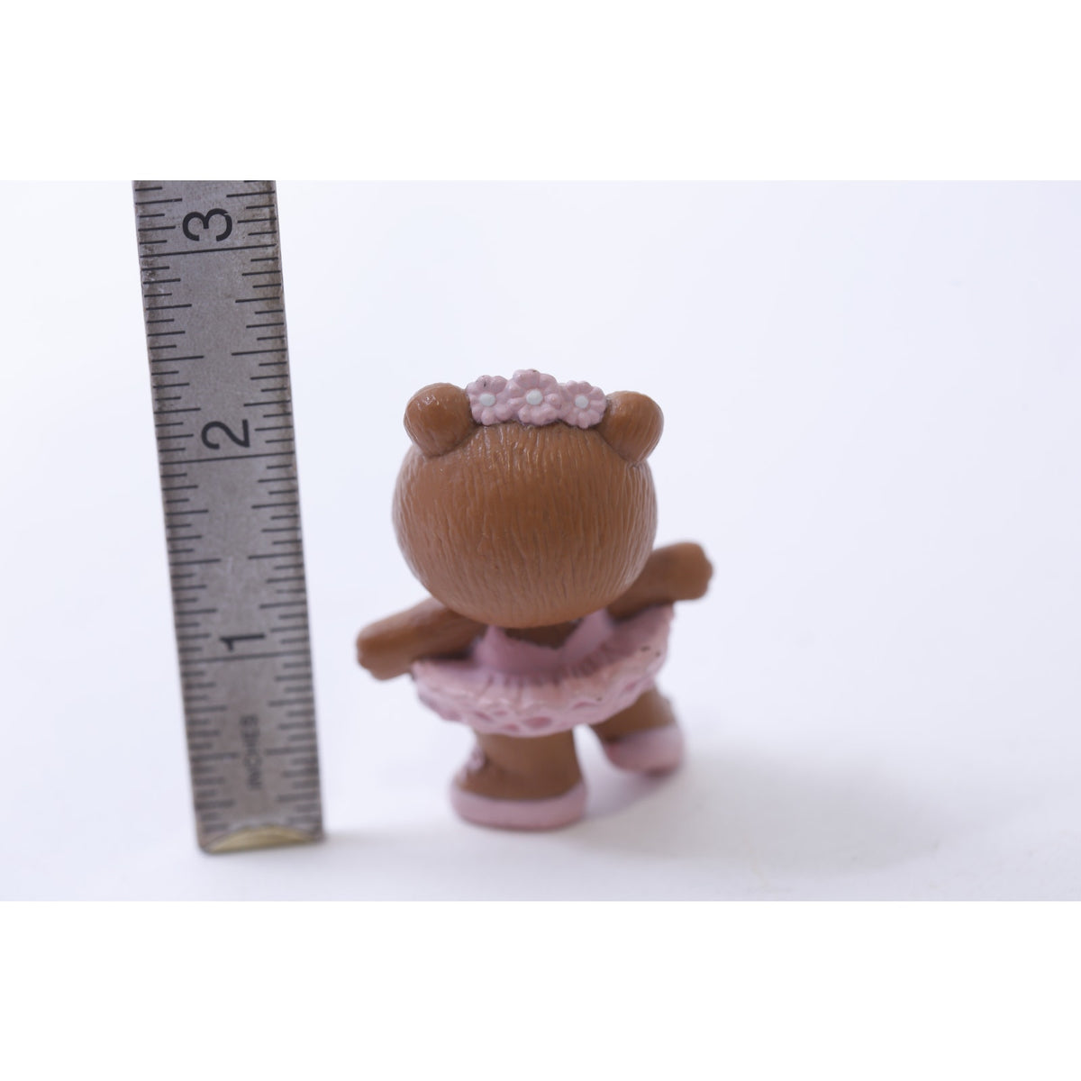 Russ Berrie, Cute Bear Ballerina, PVC Figure, Miniature, Vintage, Collectible, ~ 250113-WH 63