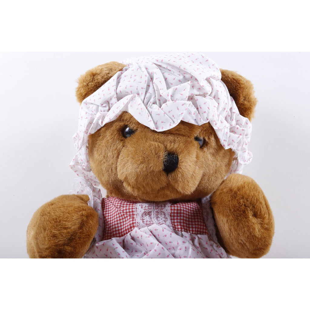 Kamar Sales Sample Heidi, Brown Bear, 5532, Soft, Plush Doll, Toy, Pink Dress, Stuffed Animal, Vintage 69