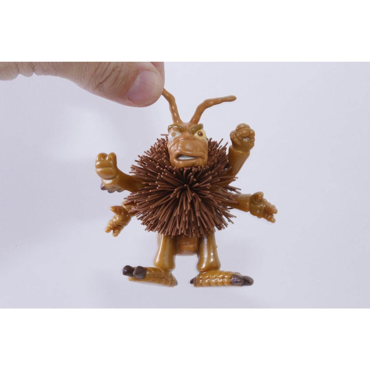Koosh, Disney A Bug's Life, Brown, PVC Figure, 3", Figurine, Angry, Standing, Cartoon, Comics, Character, Toy, Vintage ~ 20-05-179