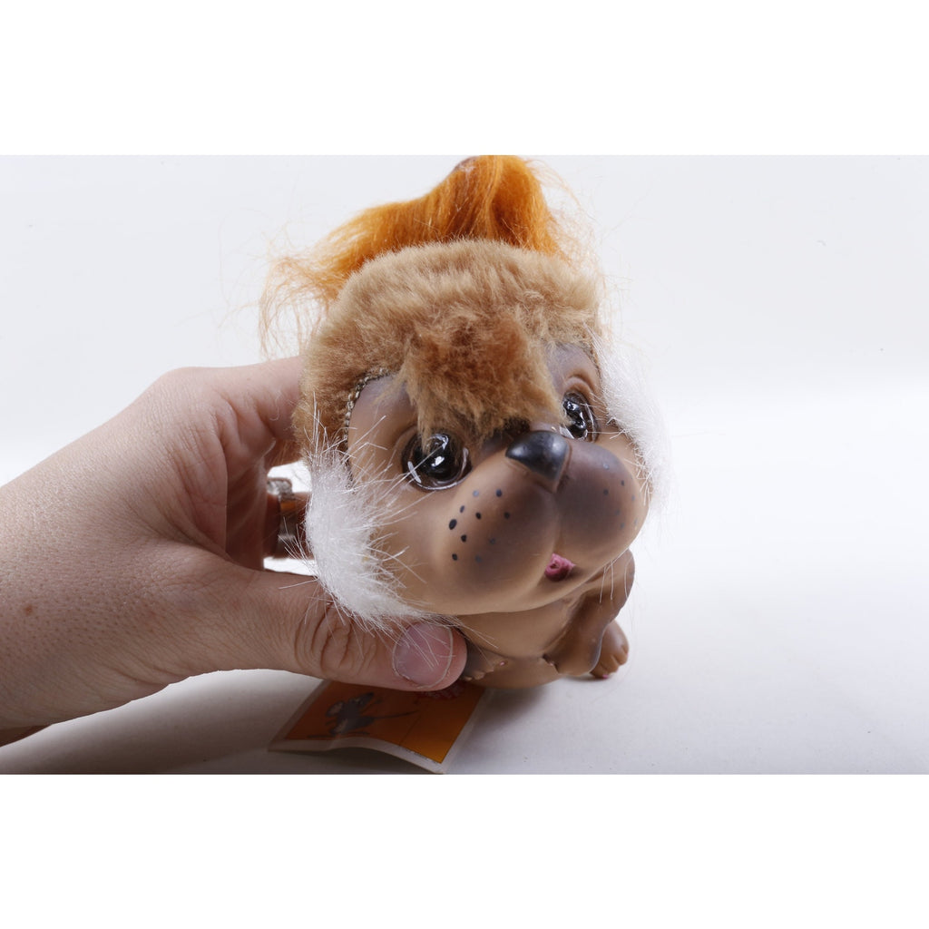 Kamar Production Sample Pepper, Brown, Squirrel, Looking Up, Fur Tail, Doll, Animal, Vintage, ~ 210