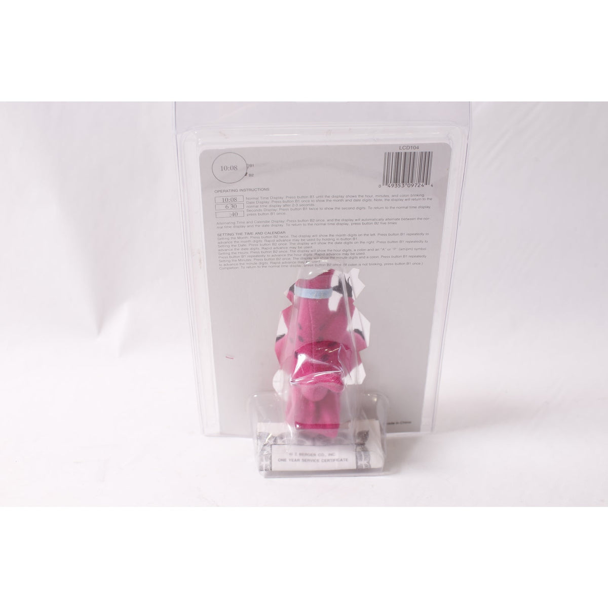 Hanna-Barbera The Flinstones Dino Plush Watch Digital 1990s Vintage Gift Idea ~ 260331-WH 1049