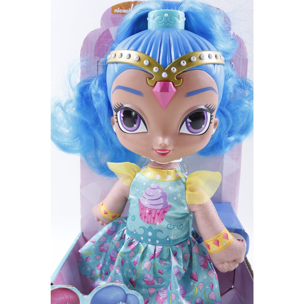 VV Shimmer and Shine Doll Fisher-Price Singing Birthday Wishes Blue Dress Blue Hair Action Figure Doll Clothing Vintage Toy ~ 20-01-840