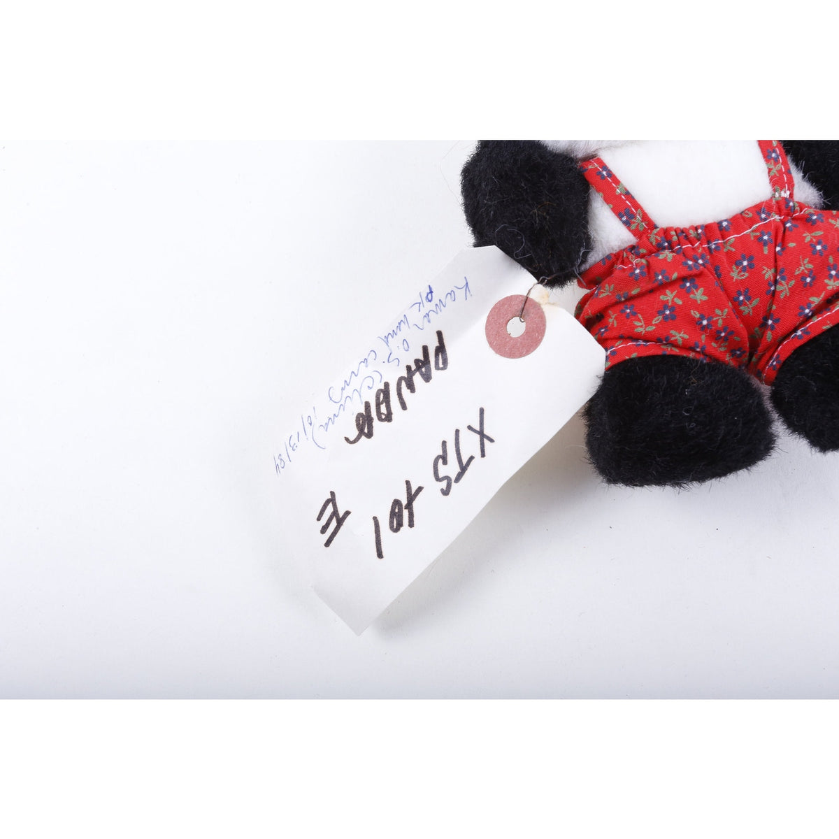PK Kamar Rare Prototype Employee SampleCute Panda 1984 Red Pants Soft Plush Toy - 184