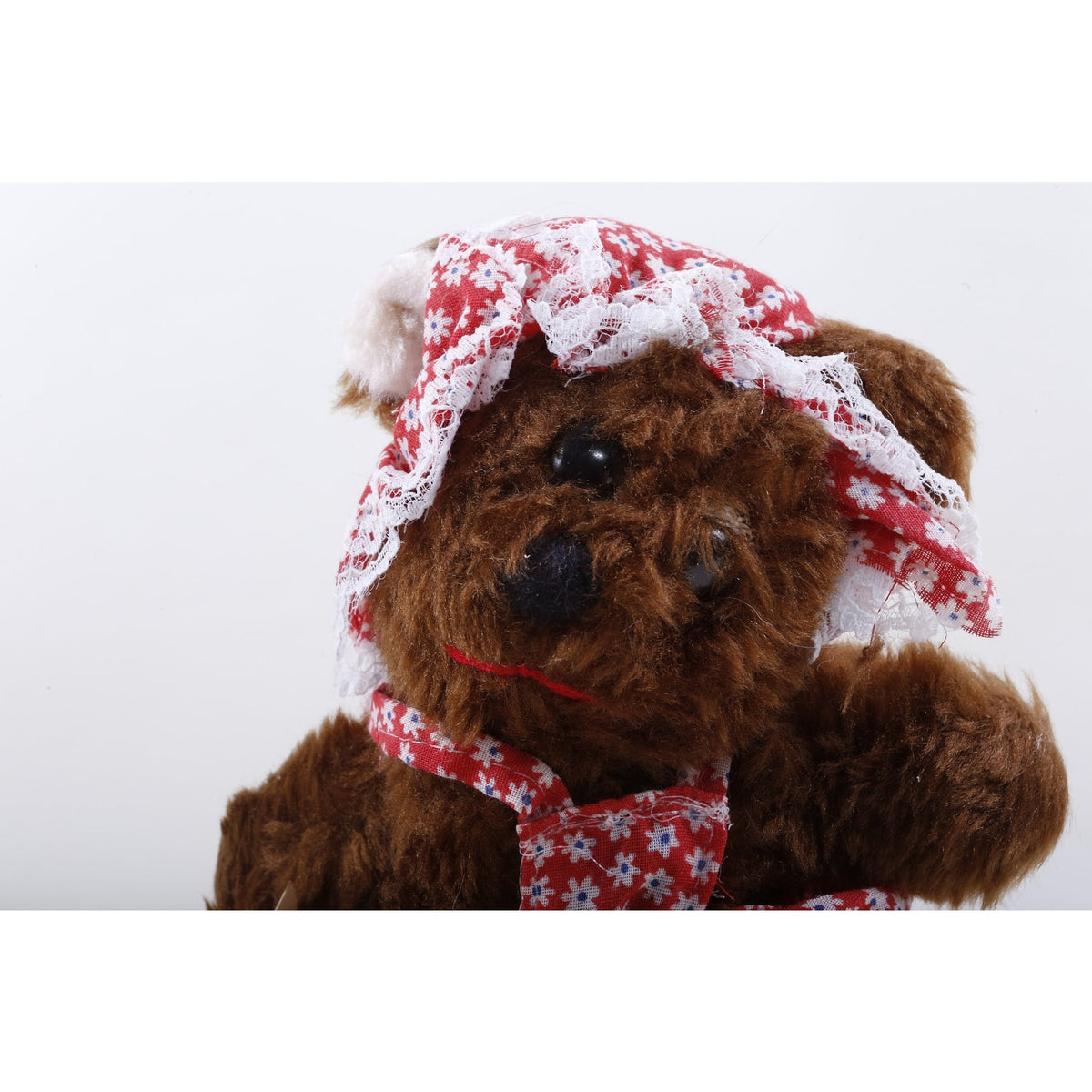 Kamar, Rare, Prototype, Sample, Heidi, Brown, Bear, Style 3427, Red Dress, Soft, Plush, Doll, Stuffed Animal, 884