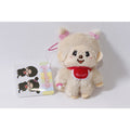 Sekiguchi Monchhichi Beige Plush Keychain Japan ~ 260710-WH 1395
