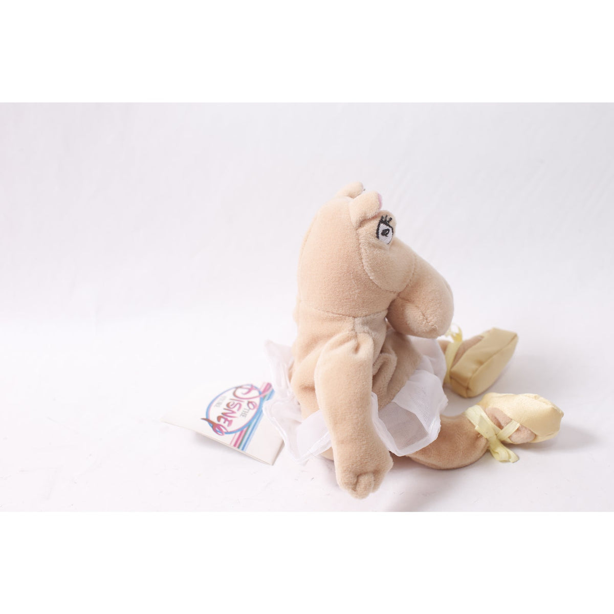 Disney Store Fantasia Hyacinth Hippo Plush Bean Bag with Tag ~ 260425-WH M-05-02