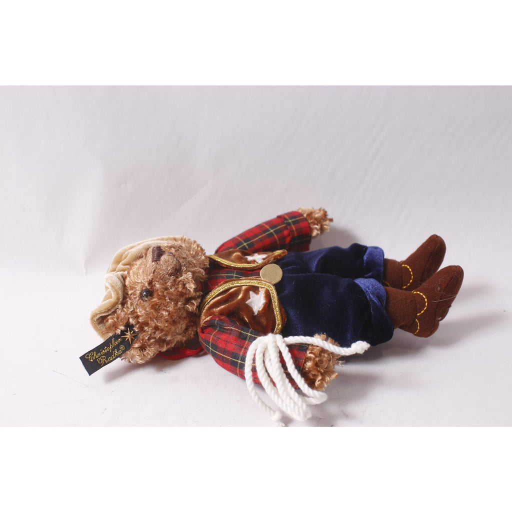 Christopher Radko Teddies Around The World Cowboy Plush Toy Ornament ~ 260415-WH 1076