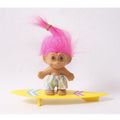 1990s Vintage Russ My Lucky Surfer Troll Doll with Surf Borad ~ 260423-WH 1093
