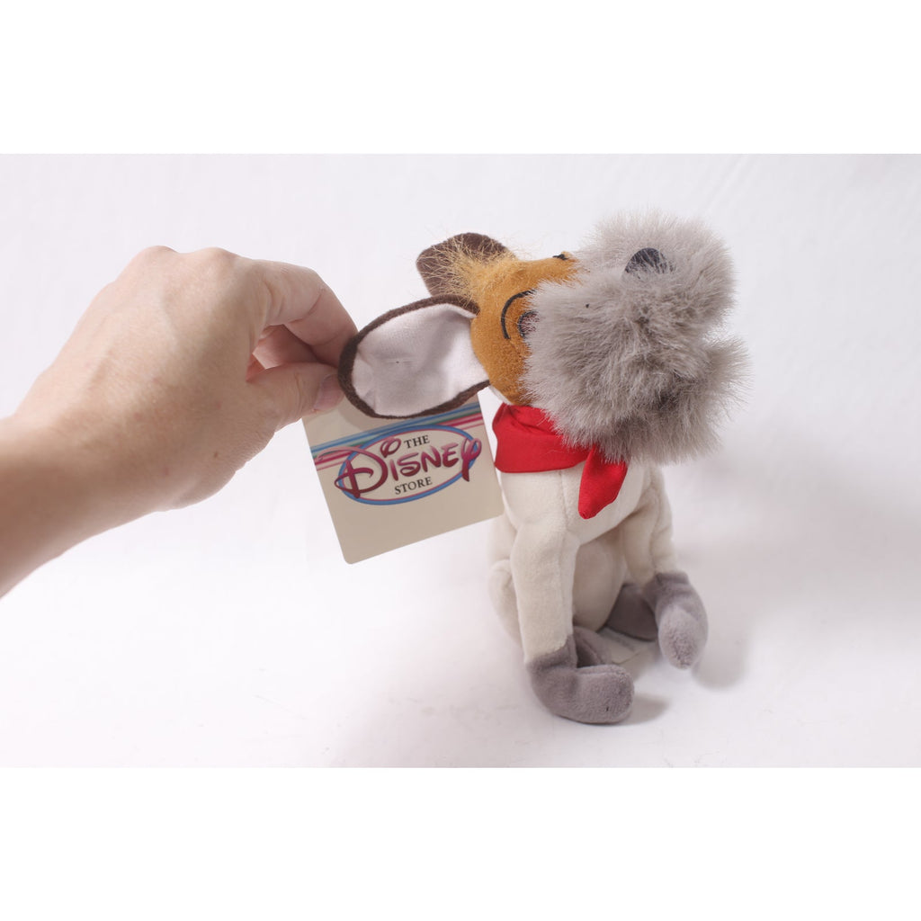 Disney Store Oliver & Company Dodger Plush Bean Bag ~ 260425-WH M-01-04