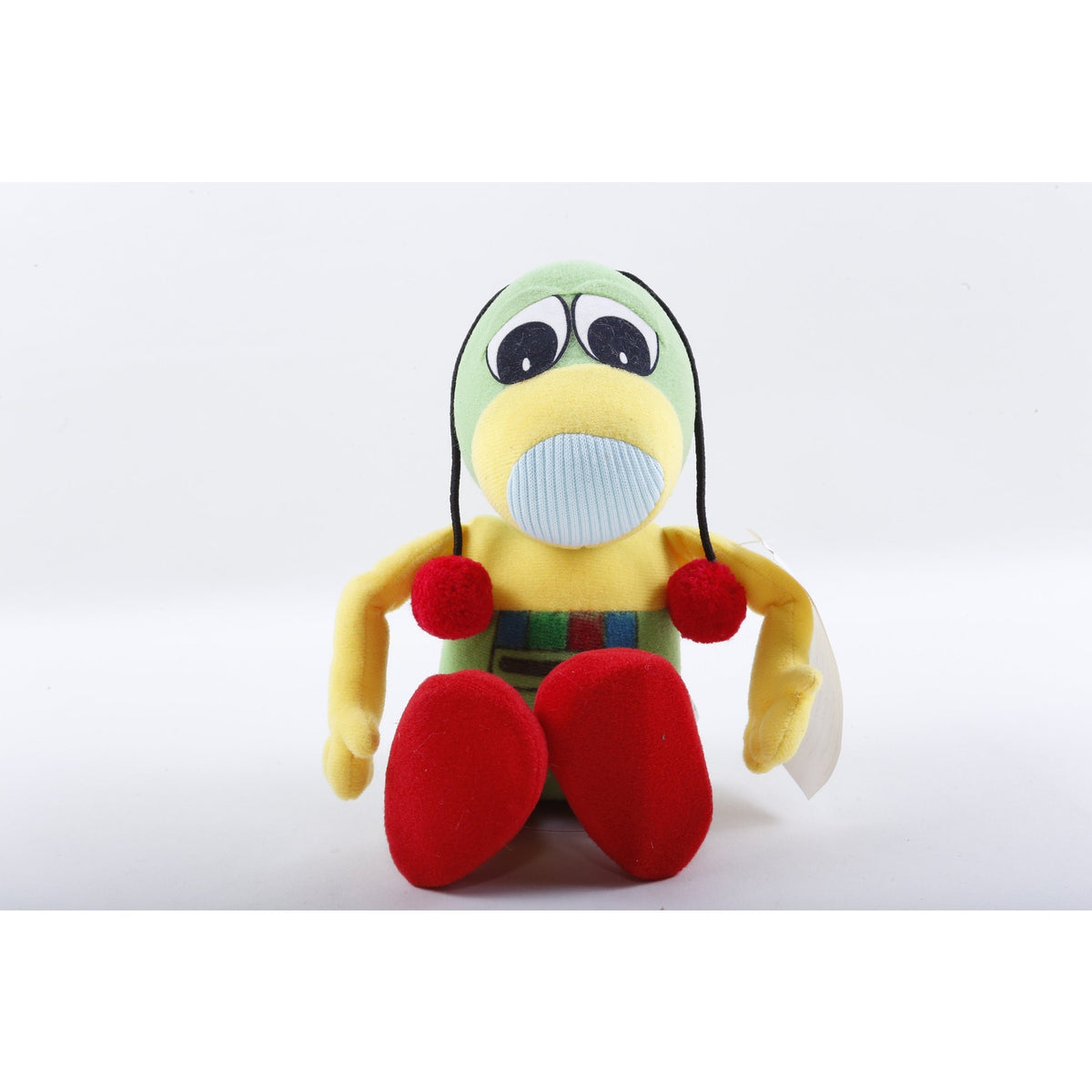 Kamar, Rare, Prototype, Sample,McNurd Bug B, Yellow Green, 1988, Soft, Plush, Doll, Stuffed Animal, Toy 20-05-166
