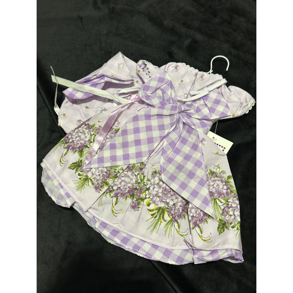 Daisy Kingdom Violets Dress Purse Hat 17-19" Doll Accessory ~ 260825-WH 1252
