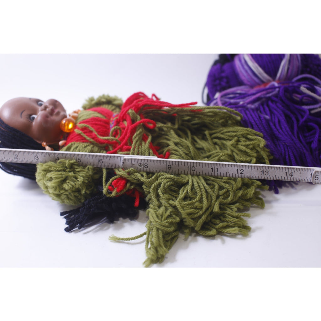Native American, Yarn Dolls, Hand Made, Art Toy, Displayable, Collectible, Cultural Craft, ~ 250521-WH 535