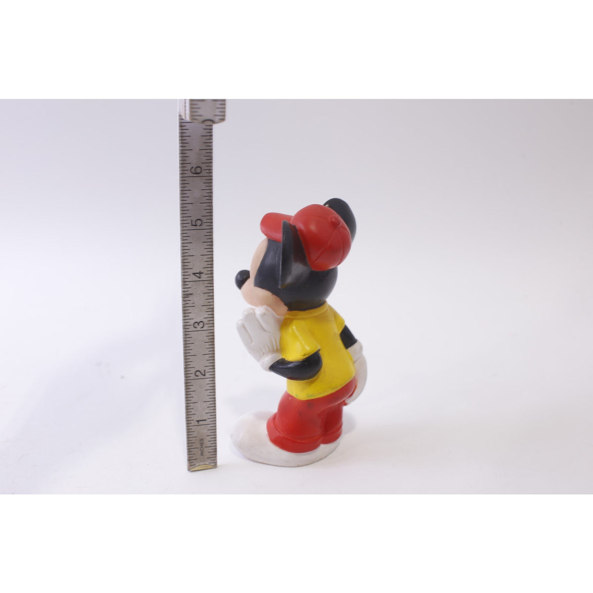 Play School, Disney, Mickey Mouse, Squeaky Toy, PVC Figure, Vintage, Toy, Collectible, , 250125-WH 90