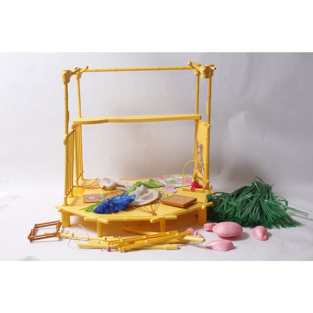 FOR PARTS 1987 Mattel Barbie Island Fun Hut Playset 4414 Vintage Incomplete~ 260914-WH I-3