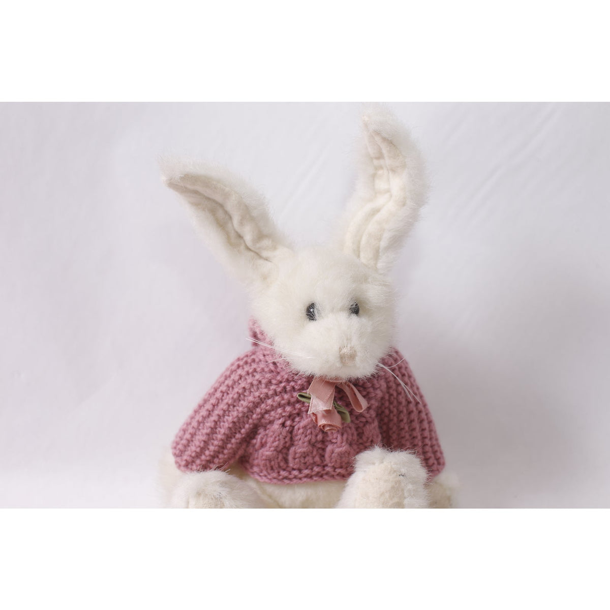 Boyds Bears Hedy Hare White Plush in Pink Sweater ~ 260427-WH M-17-08