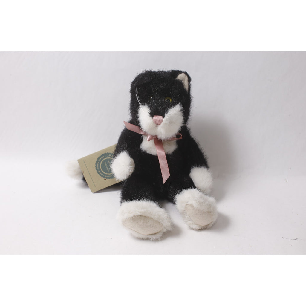 Boyds Socks Grimilkin Cat Plush Black and White w Tag ~ 260907-WH 1136