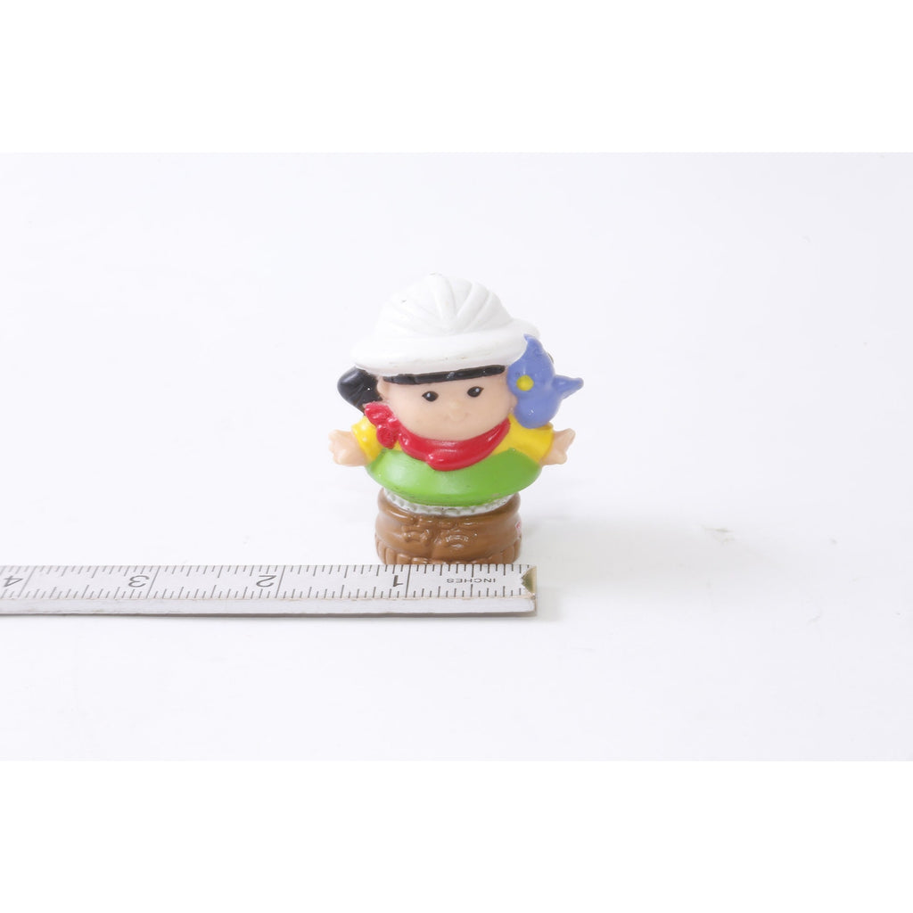 Fisher Price Little People Zoo Train 1999 Sonja, White Cap, Green Skirt, PVC Figure, Miniature, Toy, Collectible, Vintage, ~20-18-628
