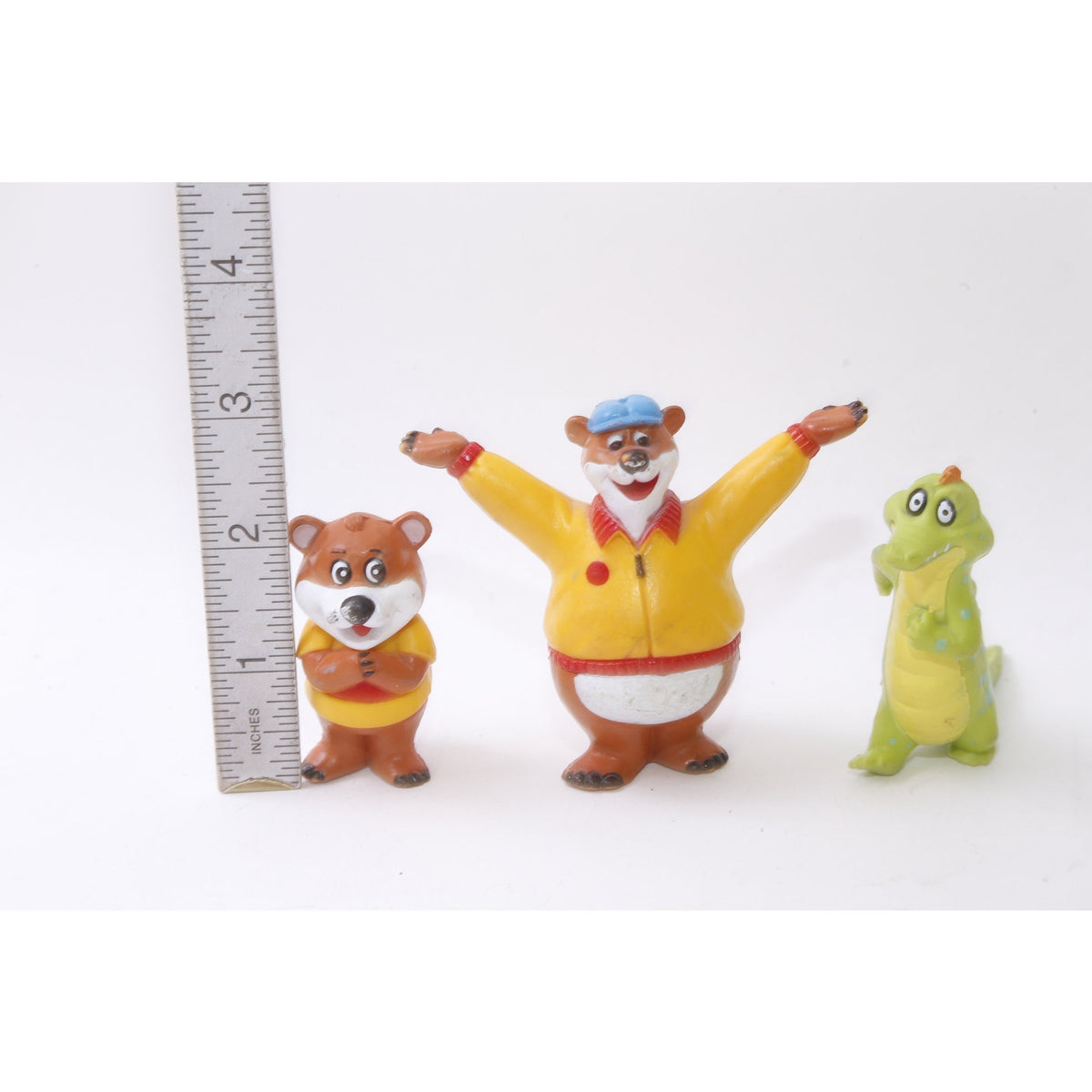 Kissyfur, pvc Figures, Teddy Bear, Dino, PVC Figure, Set, Toy, Miniature, Collectible, Vintage, ~221107-EB M-21-04